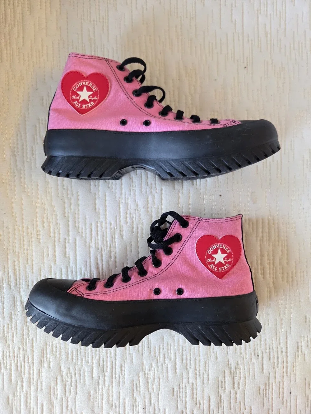 Converse Platform Hot Pink Hightops (Unisex)